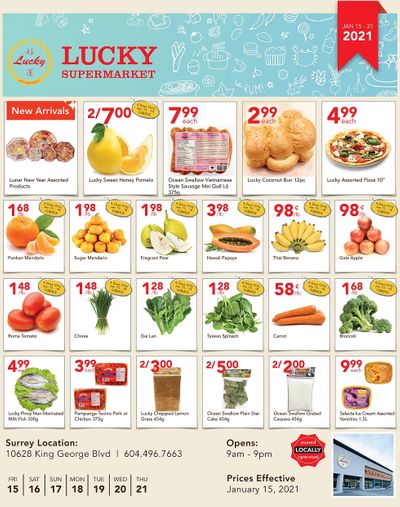 Lucky Supermarket (Surrey) Flyer January 15 to 21