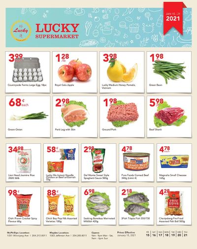 Lucky Supermarket (Winnipeg) Flyer January 15 to 21