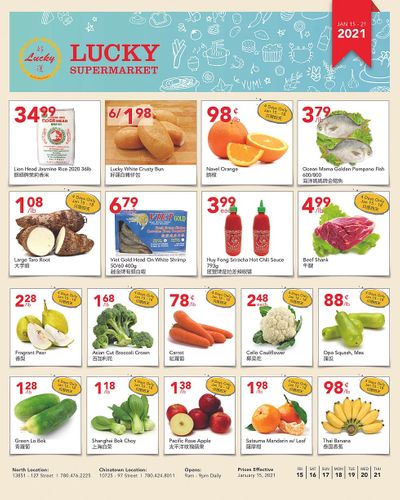 Lucky Supermarket (Edmonton) Flyer January 15 to 21