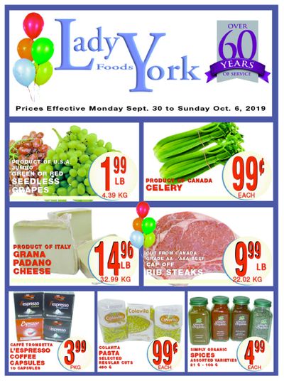 Lady York Foods Flyer September 30 to October 6