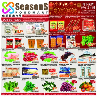 Seasons Food Mart (Thornhill) Flyer January 17 to 23