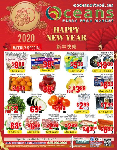 Oceans Fresh Food Market (Mississauga) Flyer January 17 to 23