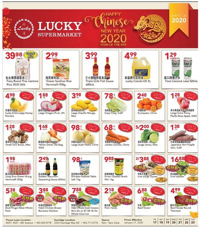 Lucky Supermarket (Calgary) Flyer January 17 to 23