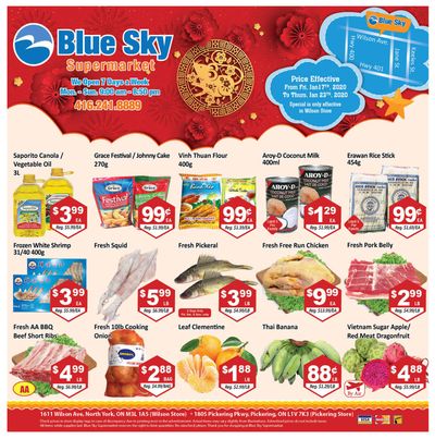Blue Sky Supermarket (North York) Flyer January 17 to 23