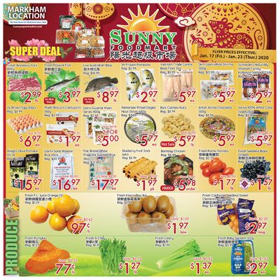 Sunny Foodmart (Markham) Flyer January 17 to 23