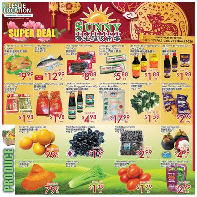 Sunny Supermarket (Leslie) Flyer January 17 to 23