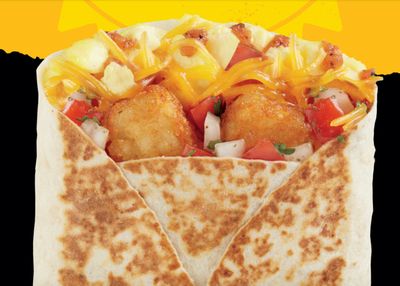 Del Taco is Now Dishing Up the Breakfast Egg & Cheese Toasted Wrap for Only $2
