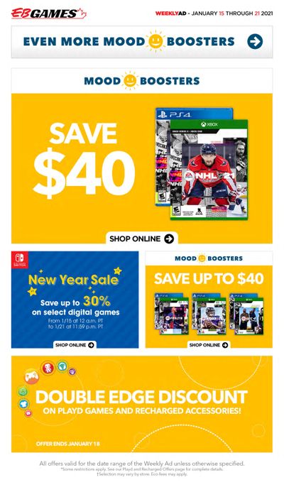 EB Games Flyer January 15 to 21