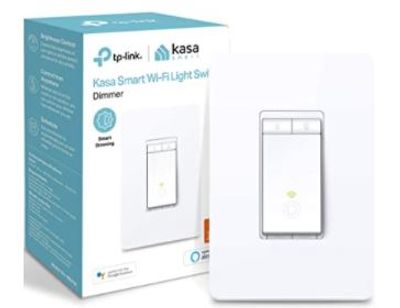 Kasa Smart Light Switch, Dimmer by TP-Link – WiFi Light Switch, Neutral Wire, Works w/ Alexa & Google (HS220) For $24.99 At Amazon Canada
