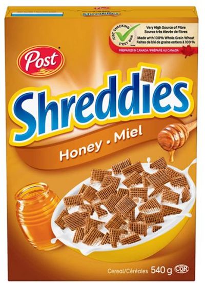 Post Honey Shreddies Cereal, 540 g For $1.88 At Amazon Canada