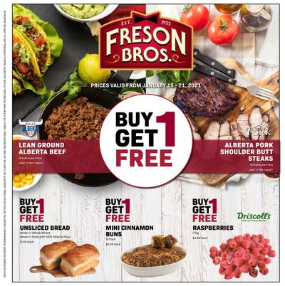 Freson Bros. Flyer January 15 to 21