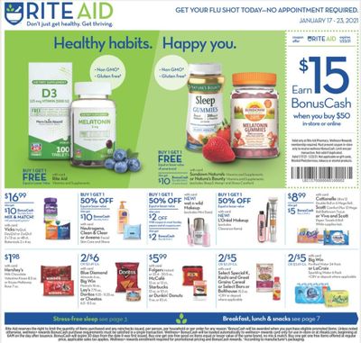 RITE AID Weekly Ad Flyer January 17 to January 23