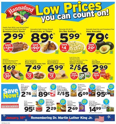 Hannaford (NY) Weekly Ad Flyer January 17 to January 23