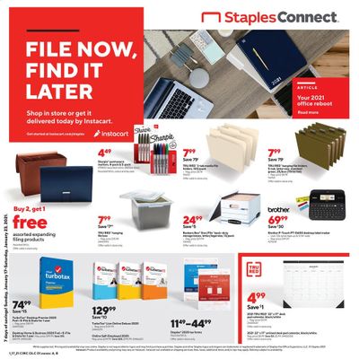 Staples Weekly Ad Flyer January 17 to January 23