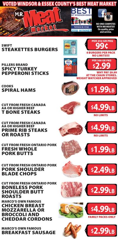 M.R. Meat Market Flyer January 18 to 25