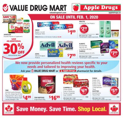 Apple Drugs Flyer January 19 to February 1