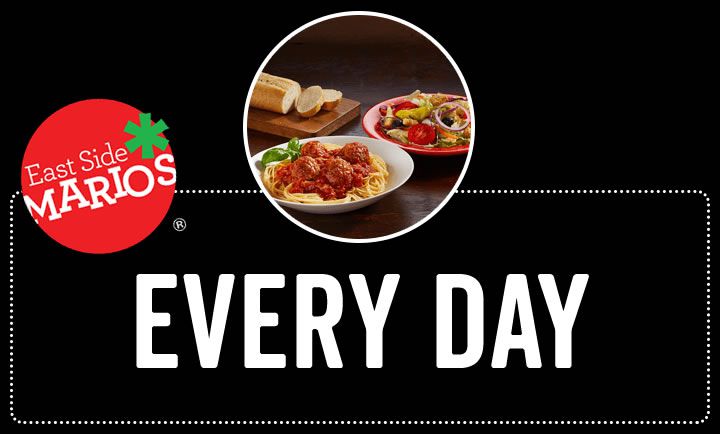 PERSONAL PASTA DEAL at East Side Mario\'s PERSONAL PASTA DEAL at East Side Mario\'s
