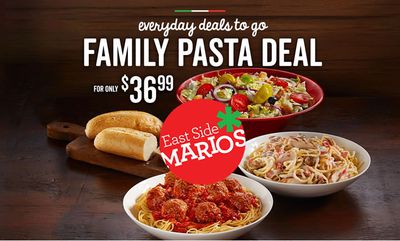 FAMILY PASTA DEAL at East Side Mario\'s