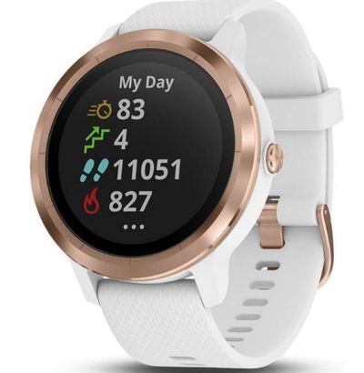 Garmin vívoactive 3, GPS Smartwatch with Contactless Payments and Built-in Sports Apps, White/Rose Gold For $229.99 At Amazon Canada