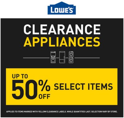 Lowe’s Canada Deals: Save up to 50% off Select Appliances + Save The Tax on 2 Major Kitchen Appliances + BOGO FREE