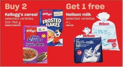 Loblaws Ontario: Free Neilson 4L Milk When You Purchase 2 Kellogg’s Family Size Cereal