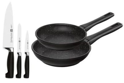 Zwilling 3-Piece Four Star Knife Set With 2-Piece Marquina Pans For $149.99 At Hudson's Bay Canada
