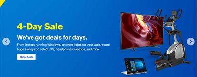 Best Buy Canada 4-Day Sale: Huge Savings on Select TVs, Headphones, Laptops, and More