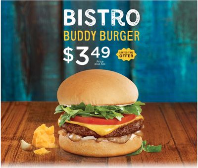 A&W Canada Promotions: Bistro Buddy Burger for $3.49!