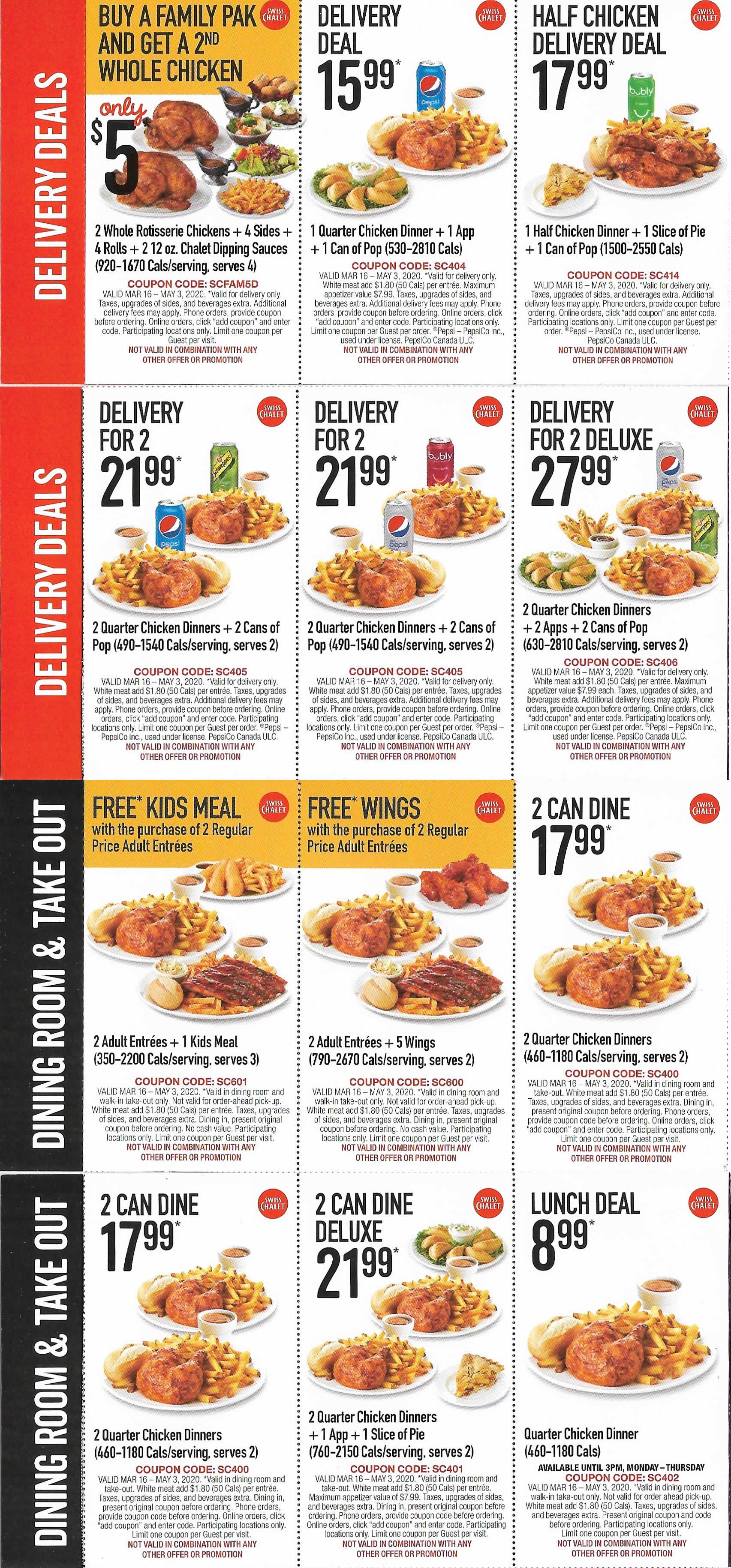 Swiss Chalet Coupons are Here!