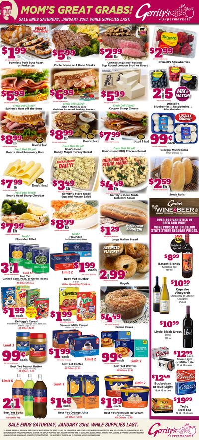 Gerrity's Supermarket Weekly Ad Flyer January 17 to January 23, 2021