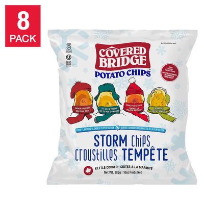 Covered Bridge Storm Chips Potato Chips, 8-pack On Sale for $ 27.99 ( Save $ 7.00) at Costco Canada