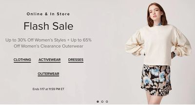 Hudson’s Bay Canada Flash Sale: Today, Save up to 30% off Women’s Styles + up to 60% off Women’s Clearance Outerwear