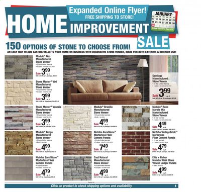 Menards Weekly Ad Flyer January 17 to January 31