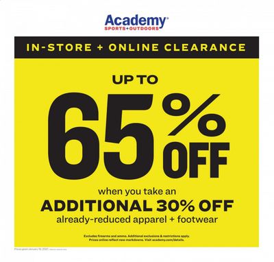 Academy Sports Weekly Ad Flyer January 18 to January 31