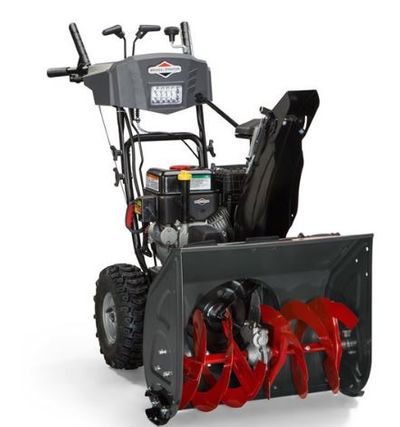 Briggs & Stratton 208cc 24-in Two-Stage Electric Start Gas Snow Blower with Headlight For $699.00 At Lowe's Canada