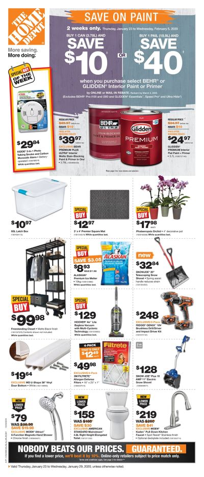 Home Depot (ON) Flyer January 23 to 29