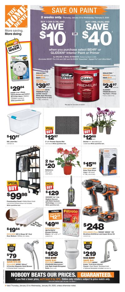 Home Depot (BC) Flyer January 23 to 29
