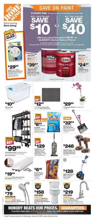 Home Depot (Atlantic) Flyer January 23 to 29