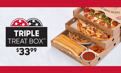 $33.99 The Triple Treat Box at Pizza Hut