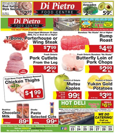 Di Pietro Food Centre Flyer January 23 to 29