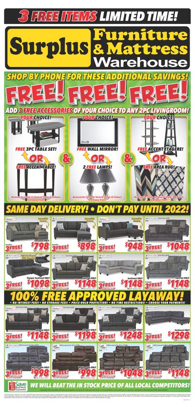 Surplus Furniture & Mattress Warehouse (Sudbury) Flyer January 18 to 31