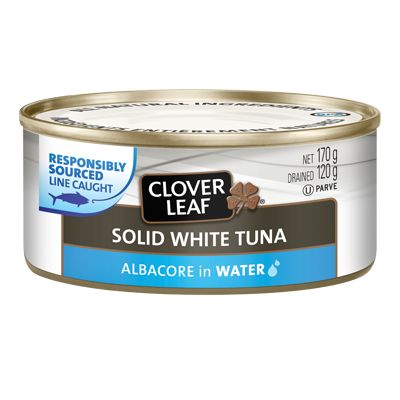 Save $1, Buy 2 on TWO (2) CLOVER LEAF ALL NATURAL White/Albacore Tuna-170g or Yellowfin Tuna-142g in Water