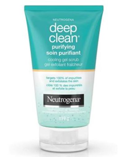 Neutrogena Deep Clean Purifying and Exfoliating Face Scrub, Cooling Gel Exfoliator and Facial Scrub, 119g For $7.97 At Amazon Canada