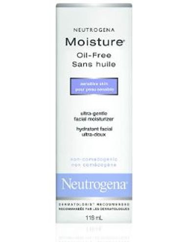Neutrogena Oil Free Face Moisturizer for Sensitive Skin & Oily Skin, Fragrance Free, 120 ML For $8.24 At Amazon Canada