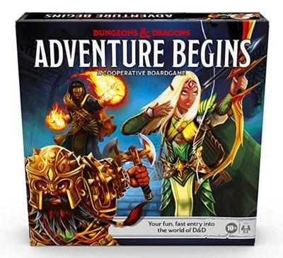 Dungeons & Dragons Adventure Begins, Cooperative Fantasy Board Game, Fast Entry to The World of D&D, Family Game for Ages 10 and Up (English) For $9.99 At Amazon Canada Dungeons & Dragons Adventure Begins, Cooperative Fantasy Board Game, Fast Entry to The World of D&D, Family Game for Ages 10 and Up (English) For $9.99 At Amazon Canada