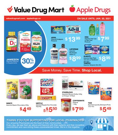 Apple Drugs Flyer January 17 to 30