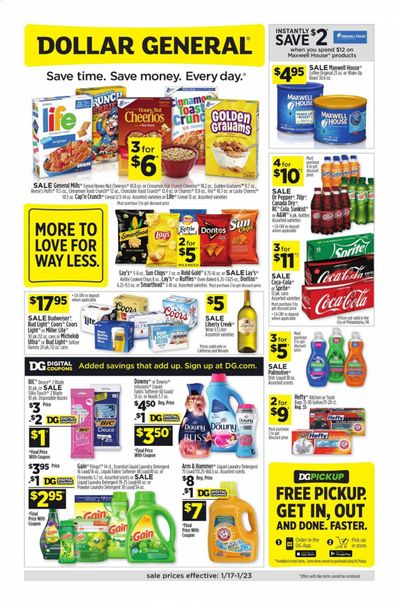 Dollar General (CA, NV) Weekly Ad Flyer January 17 to January 23