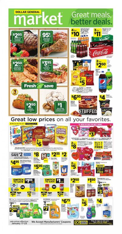 Dollar General (IN, OH) Weekly Ad Flyer January 17 to January 23