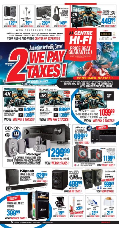 Centre Hi-Fi Flyer January 24 to 30