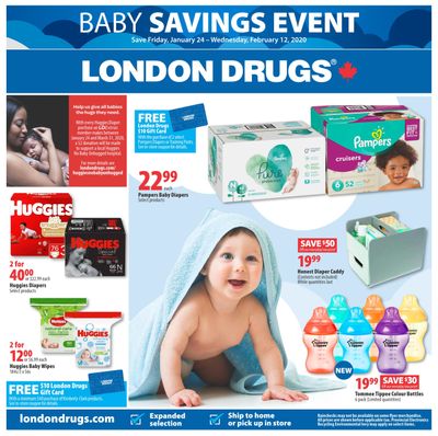 London Drugs Baby Savings Event Flyer January 24 to February 12